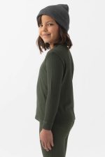 Children's Bamboo Waffle Knit Base Layer Long Sleeve - Last Chance - Image 3