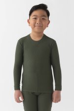 Children's Bamboo Waffle Knit Base Layer Long Sleeve - Last Chance - Image 4