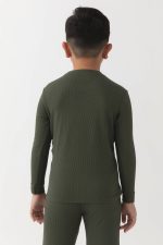 Children's Bamboo Waffle Knit Base Layer Long Sleeve - Last Chance - Image 5