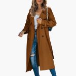 Women’s Trench Coat with Button Placket - Image 6