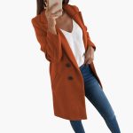 Button Closure Coat for Women - Image 2