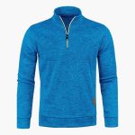 Men’s Pullover with Half-Zip Neckline and Long Sleeves - Image 11