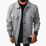 Men's shirt with button placket, chest pockets, and long sleeves - Image 3