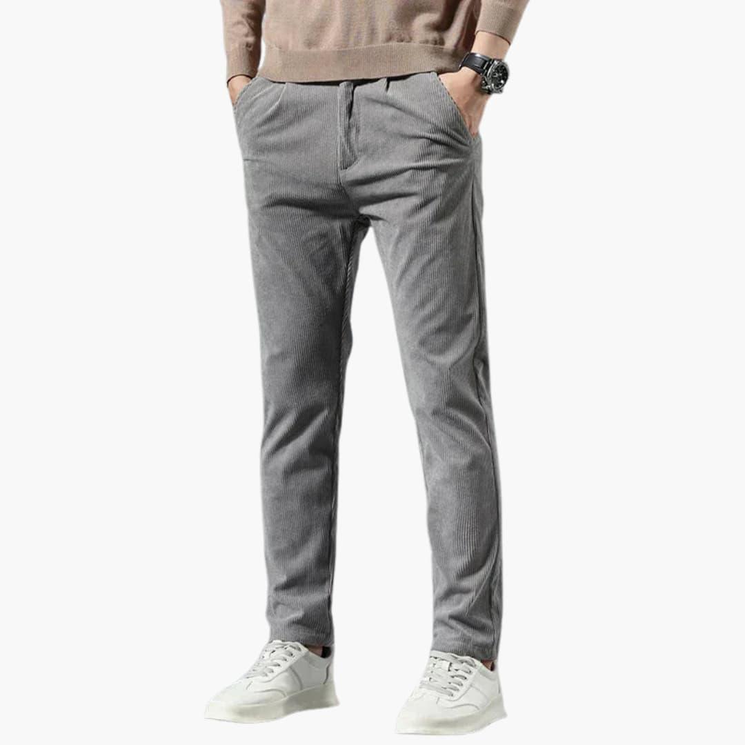 10_6.jpg Slim Fit Cord Pants for Men – Stylish, Comfortable Casual Trousers - Image 1