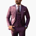 Men's Three-Piece Suit with Blazer, Vest, and Trousers - Image 6