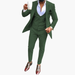 Men's Suit Set with Vest and Breathable Blazer - Image 9