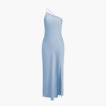 Satin Slip Dress for Women with Slit – Elegant Evening Dress - Image 10