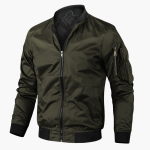 Men's Zip-Up Bomber Jacket – Modern & Lightweight - Image 9