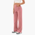 High Waist Palazzo Pants for Women with Button Placket – Stylish & Comfortable - Image 2