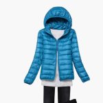 Women’s Down Jacket with Hood and Zipper - Image 5
