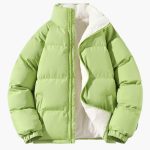 Warm Women's Puffer Jacket with Fleece Lining and Hood - Image 11