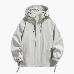 Men's Zip-Up Hoodie with Elastic Hem - Image 11