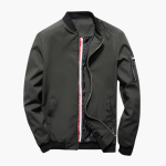 Classic Bomber Jacket for Men - Zipper and Style - Image 12