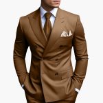 Men’s Suit Set with Notched Lapels and Buttons - Image 7