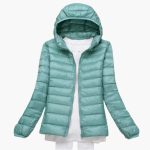 Women’s Down Jacket with Hood and Zipper - Image 6