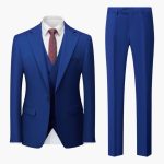 Elegant Slim Fit Suit - Men's 3-Piece for Business - Image 6
