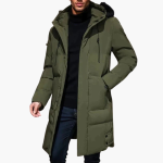 Men’s Parka Jacket with Hood and Zip - Image 15