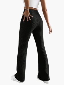 Wide High Waist Knit Pants for Women – Comfortable Lounge Fit - Image 14