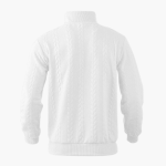 Men’s Cable Knit Sweater with Half-Zip Neckline - Image 15