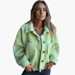 Women's Fleece Jacket with Buttons – Cozy & Warm - Image 18