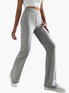 Wide High Waist Knit Pants for Women – Comfortable Lounge Fit - Image 19