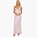 Lace Maxi Dress - Women's Style with V-Neck and Elegance - Image 4