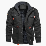 Men's Jacket with Zipper and Multiple Pockets - Image 7