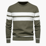 Striped Men's Sweater – Warm, Comfortable & Stylish in Winter