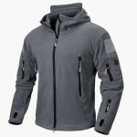 Men’s Hooded Jacket with Zipper and Pockets - Image 6
