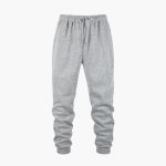 Men's Jogging Pants with Elastic Waistband and Cuffs at Hem - Image 4