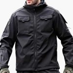 Men's Zip-Up Hooded Jacket with Multiple Pockets - Image 2