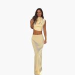Elegant Satin Two-Piece Set for Women – Blouse & Pants - Image 2