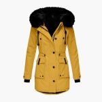 Women’s Parka Jacket with Hood and Flap Pockets - Image 7