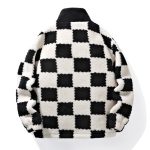 Men's Jacket Checkered Pattern with Zipper - Image 3
