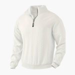 Warmer and stylish half-zip pullover for men