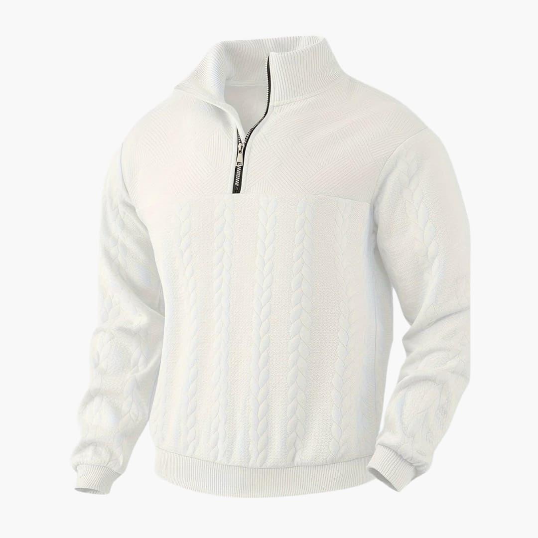 1_1_bd2188d8-9faa-44bb-82ad-942f26477f55.jpg Warmer and stylish half-zip pullover for men - Image 1