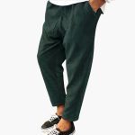 Men's Summer Pants Made of Polyester with Elastic Waistband and Cord Structure - Image 4