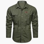 Men's Cargo Long Sleeve Shirt – Comfortable Outdoor Casual Shirt - Image 4