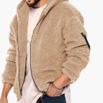 Men's Teddy Jacket with Zipper and Long Sleeves - Image 4