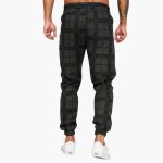 Men's pants with elastic waistband and checkered surface - Image 5