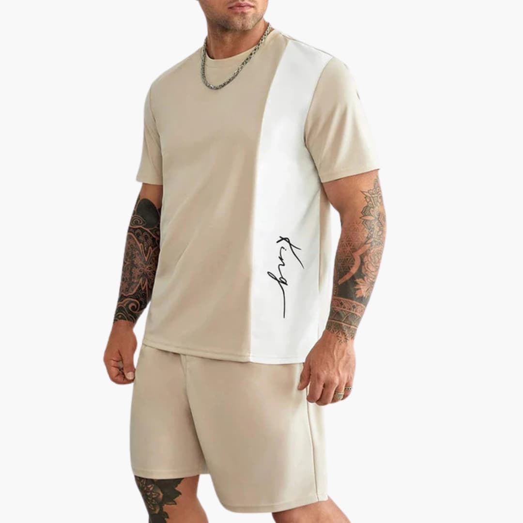 1_34_f1543193-964a-4bc9-bec4-cd8835ca16ec.jpg Men's 2-Piece Summer Set with Graphic and Round Neck - Image 1