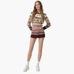 Women's sweater with round neckline and Norwegian pattern - Image 2