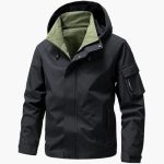 Men's Ski Jacket with Hood and Zipper - Image 8