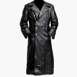 Men's coat with double-breasted front
