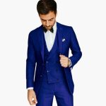 Men's Three-Piece Suit with Vest and Tailored Trousers - Image 2