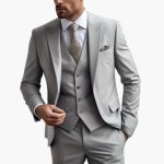 Men’s Formal Suit Set with Jacket and Vest - Image 5