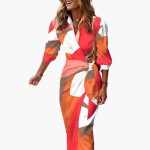 Striped Shirt Dress – Women's Maxi Dress Made of Cotton - Image 6