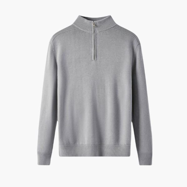 Men's Merino Zip Sweater Soft & Warm