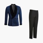 Men's Suit Two-Piece with Contrast Lapels for Every Season - Image 3