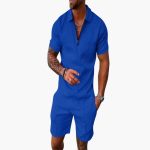 Men's Summer Two-Piece with Zipper and Shorts - Image 9
